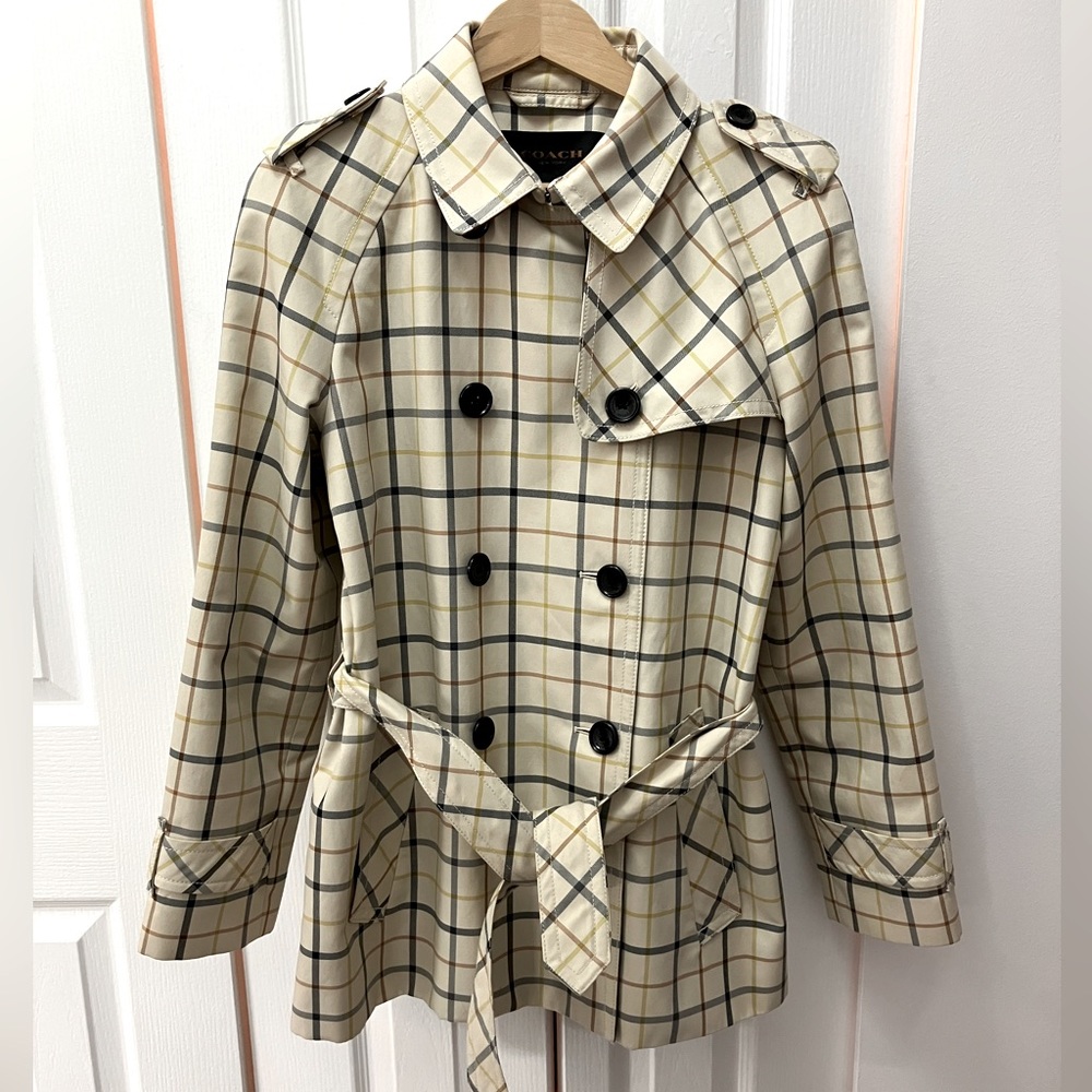 Coach Tattersall trench coat